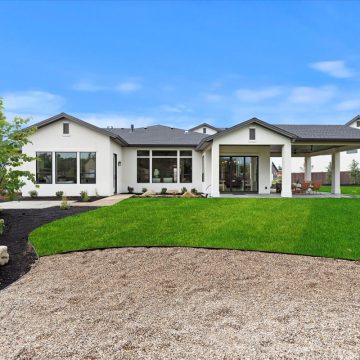 back yard view of house